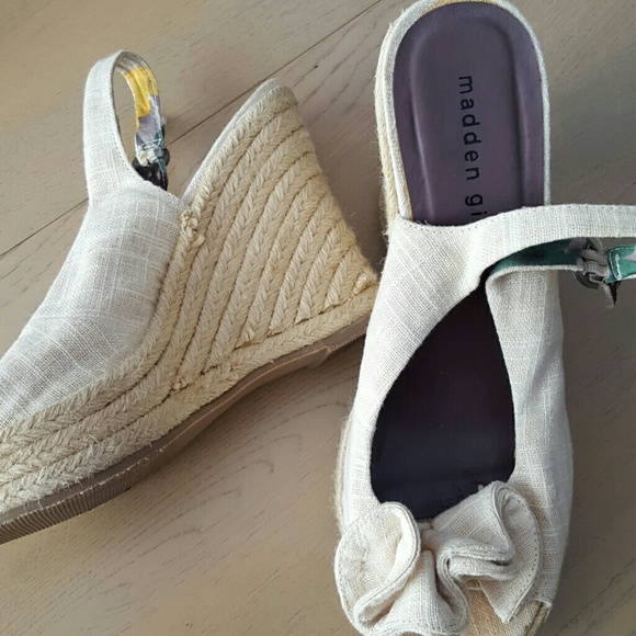 🛍HUGE SALE Linen Platform Espadrilles - Picture 2 of 2